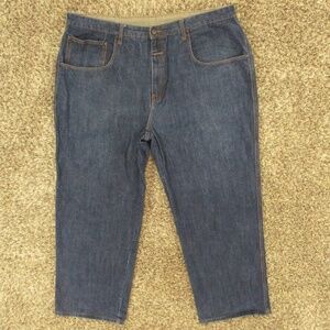 Marithe Francois Girbaud Jeans Men's 41x32 Dark Wash Loose Baggy‎ Straight Denim